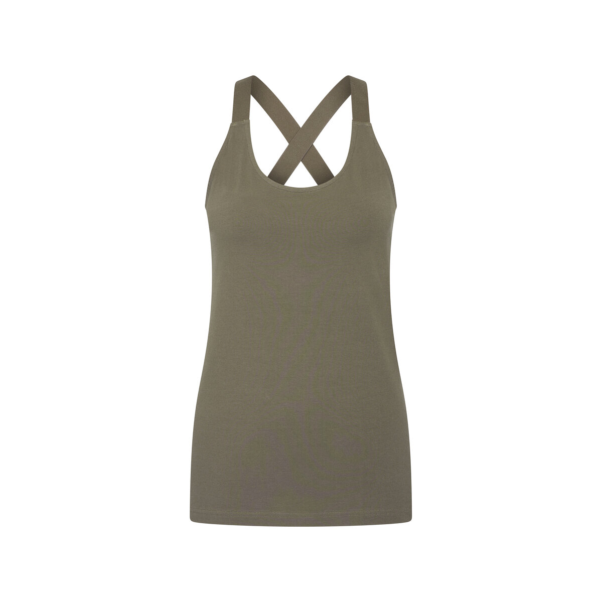 Beeren Cotton Stretch Dames Top Celine &ndash;Army Green