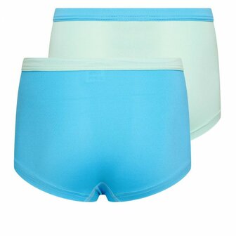 Mix&amp;Match Meisjes boxershorts Mint/Turqouise (2-pack)