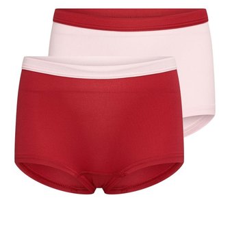 Mix&amp;Match Meisjes boxershorts L.Roze/D.Rood (2-pack)