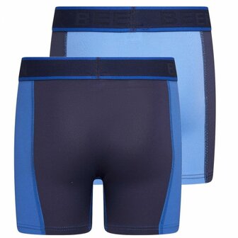 Mix&amp;Match Jongens boxershorts Blauw/D.Blauw (2-pack)