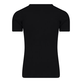 Heren T-shirt korte met diepe V-hals M3000 Zwart
