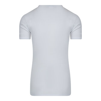 Extra lang Heren T-shirt met V-hals M3000 Wit
