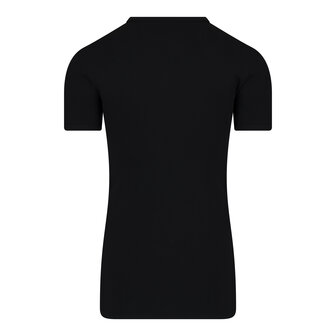 Extra lang Heren T-shirt met V-hals M3000 Zwart