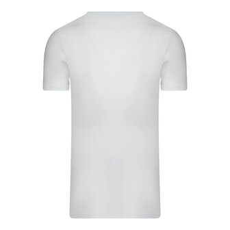 Exra lang Heren T-shirt met diepe V-hals M3000 Wit 