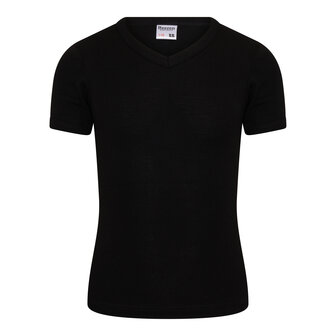 Jongens T-shirt V-hals M3000 Zwart