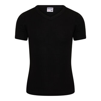 Jongens T-shirt V-hals M3000 Zwart
