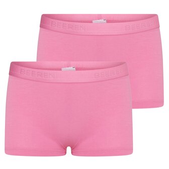 Meisjes boxershort Comfort Feeling Felroze (2-pack)