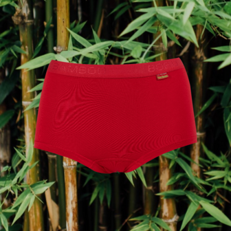Boru Bamboo dames boxershort rood