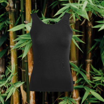 Boru Bamboo dames hemden zwart