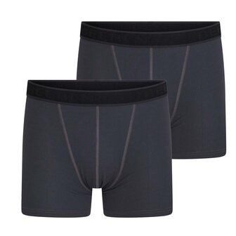Heren Boxershort Beeren Young Sven Antraciet (2-pack)