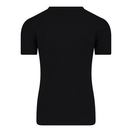 Heren T-shirt V-hals en K.M. M3000 Zwart