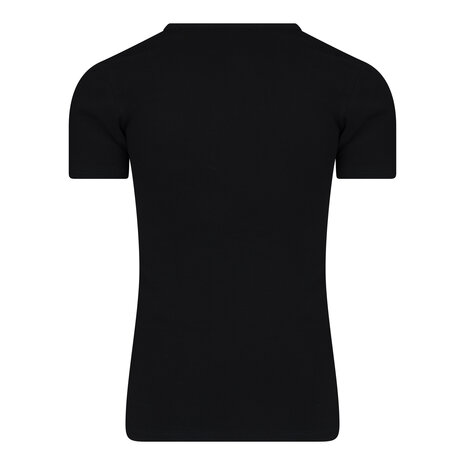Heren T-shirt korte met diepe V-hals M3000 Zwart