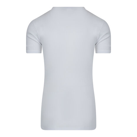 Extra lang Heren T-shirt met V-hals M3000 Wit