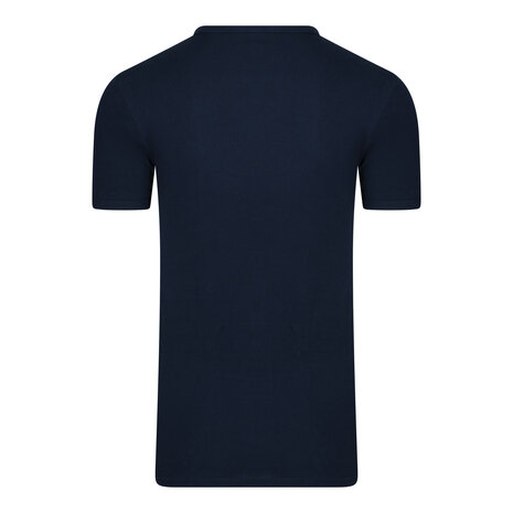 Extra lang Heren T-shirt met V-hals M3000 Marine