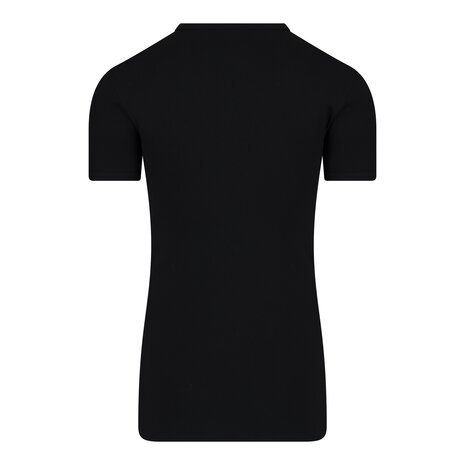Extra lang Heren T-shirt met V-hals M3000 Zwart