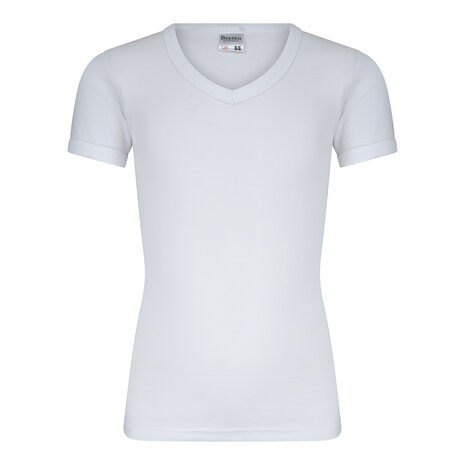 Jongens T-shirt V-hals M3000 Wit