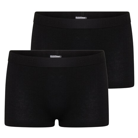 Meisjes boxershort Comfort Feeling Zwart (2-pack)