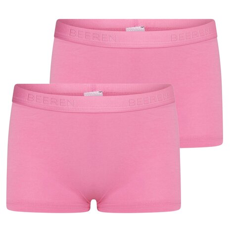 Meisjes boxershort Comfort Feeling Felroze (2-pack)