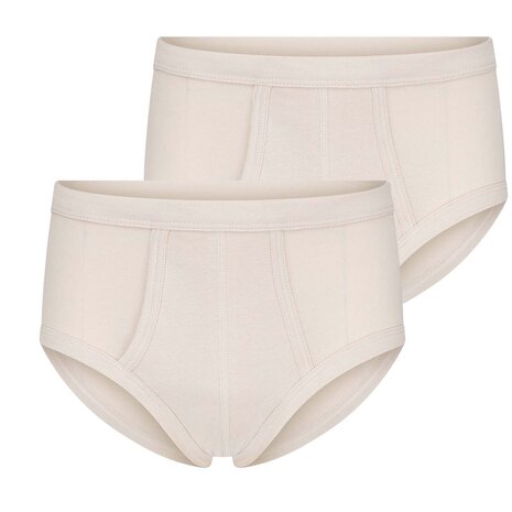 Beeren Heren slip met gulp M3000 Beige (2-pack)