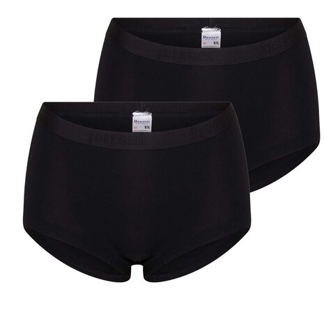 Beeren Young Dames short Zwart (2-pack)