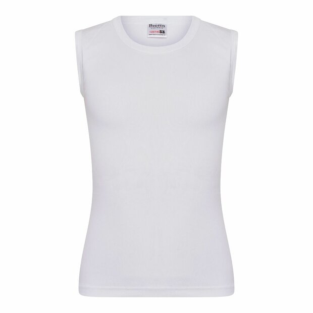 Jongens mouwloos Shirt Beeren Young Wit