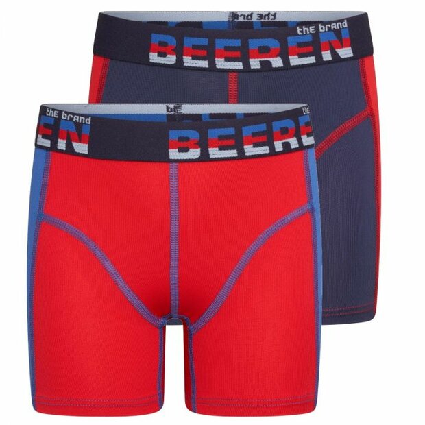Mix&amp;Match Jongens boxershorts Blauw/Rood (2-pack)