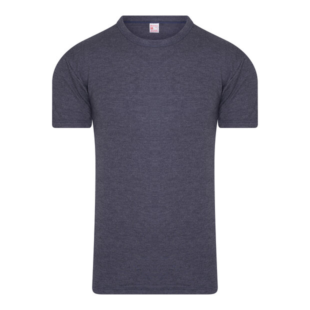 Heren beeren ondergoed hemd thermo korte mouw marine