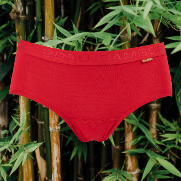 Boru Bamboo dames slip rood