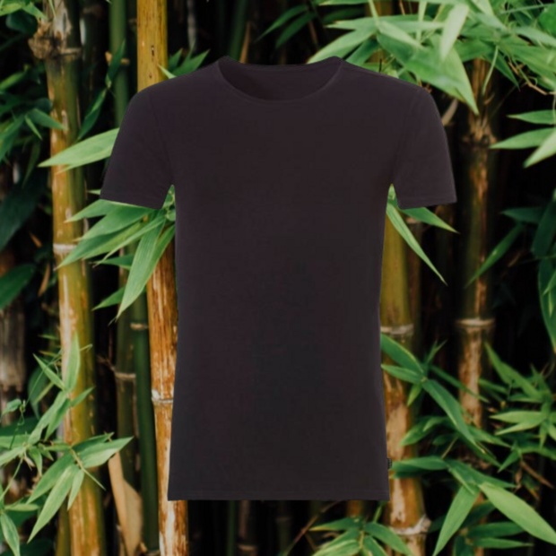 BORU BAMBOO HEREN T-SHIRT ZWART