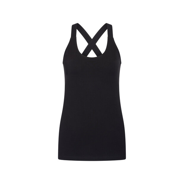 Beeren Cotton Stretch Dames Top Celine &ndash; Zwart