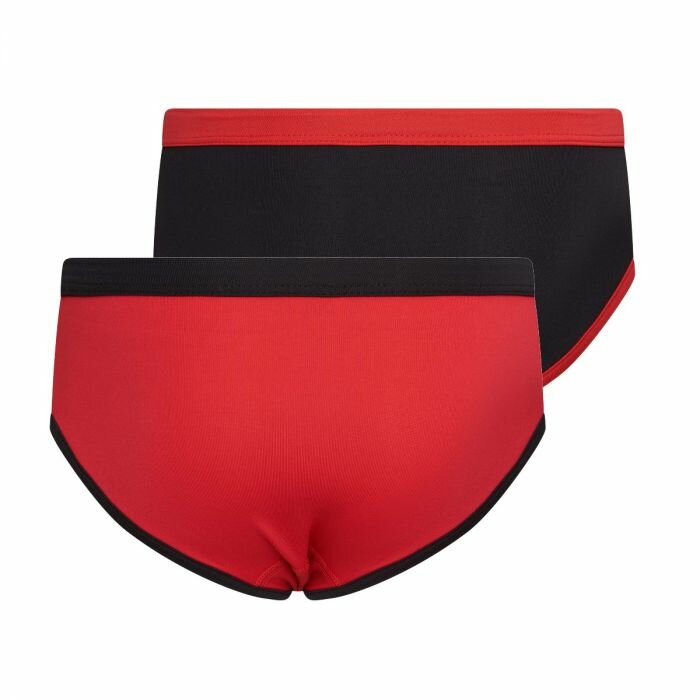 Mix&amp;Match Meisjes slips Rood/Zwart (2-pack)