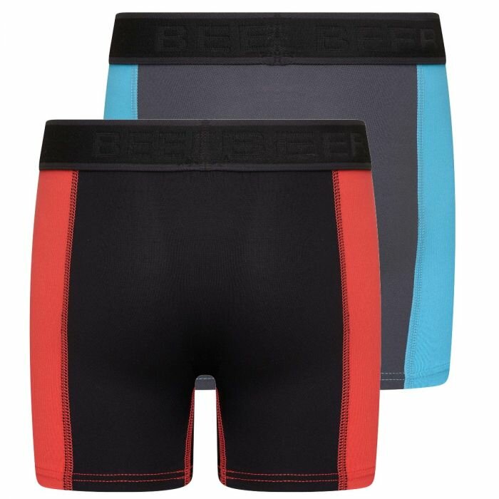 Mix&amp;Match Jongens boxershorts Koraal/Turqouise (2-pack)