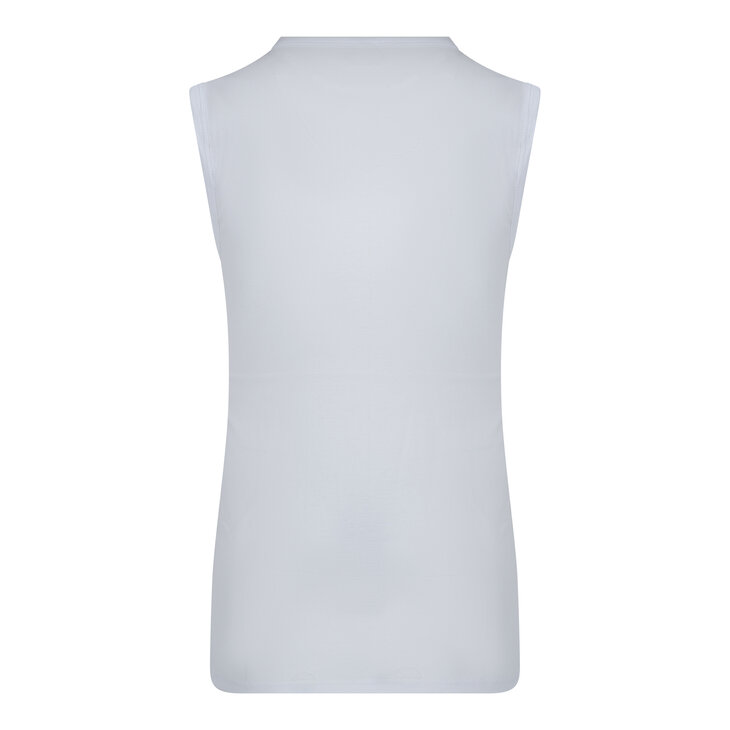 Heren mouwloos shirt V-hals M3000 Wit