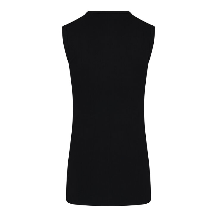 Extra lang mouwloos shirt M3000 Zwart