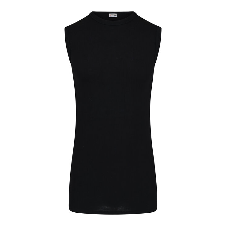 Extra lang mouwloos shirt M3000 Zwart